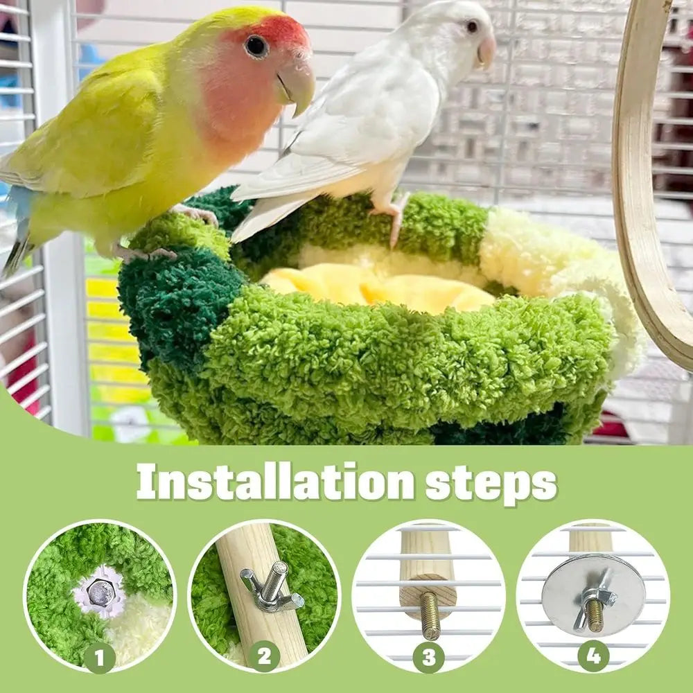 Bird Nest,Bird Nest for Cage Winter Warm Parakeet Nest Bird Breeding Nest Bed for Parrots, Budgies, Lovebirds, Canaries, Finches