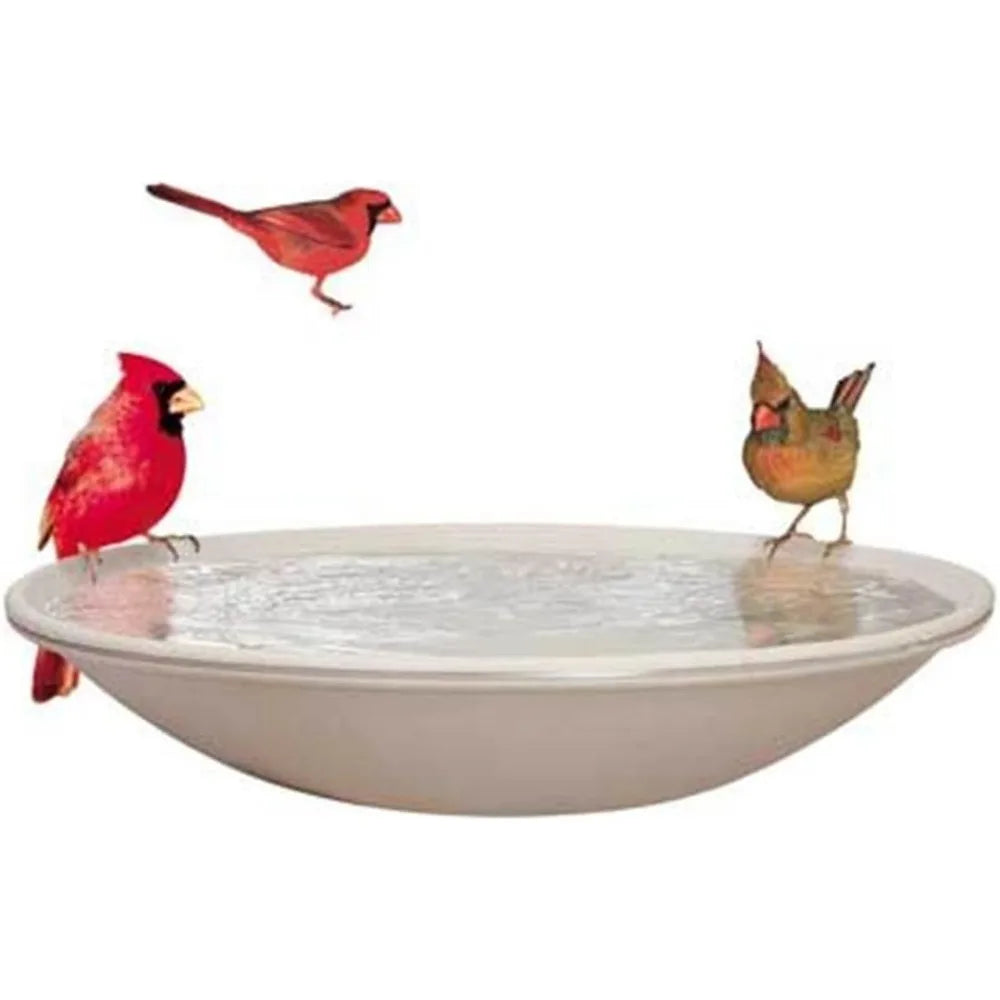 Heated Bird Bath, Heated Bird Bath with Stand or Deck Mount, Outdoor Bird Bath for Winter and All Seasons, 150 Watt