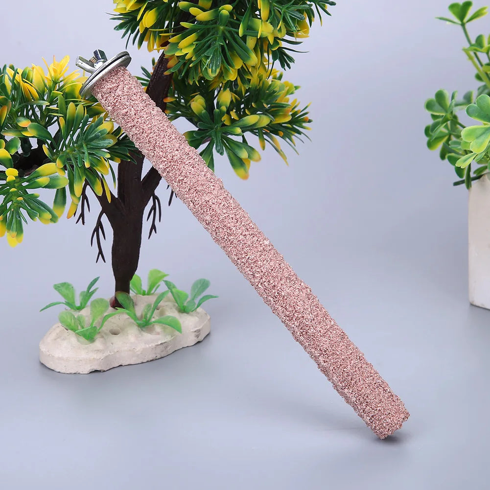 Colorful Grinding Stick Non-toxic Parrot Standing Stick Eco-friendly Creative Reusable  Funny Portable Pet Bird Supplies