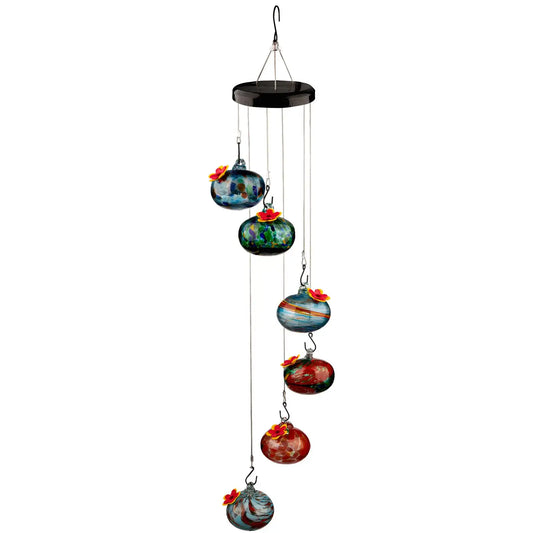 Colorful Hummingbird Feeder Wind Chimes