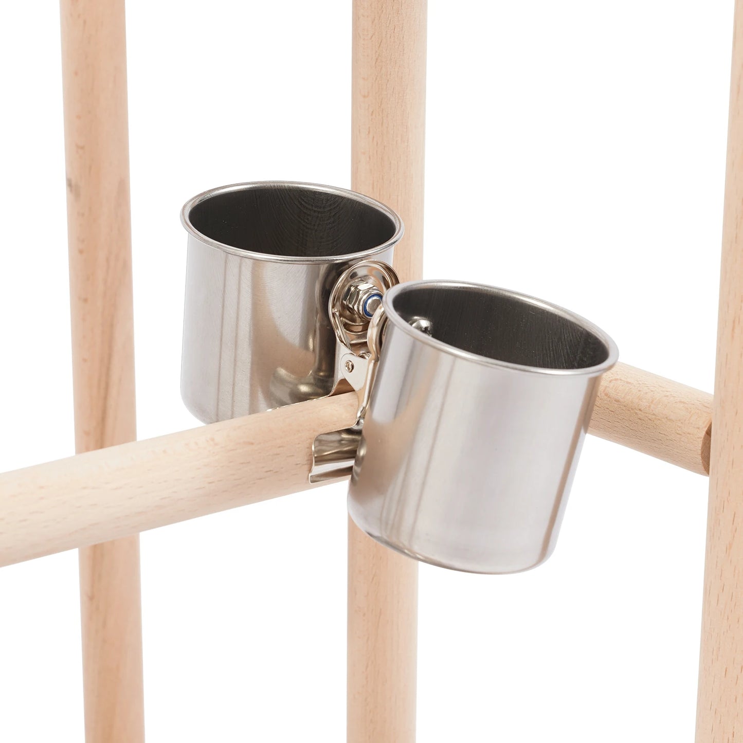 3 Tiers Parrots Rack, Wood Bird Playing Stand, Pet Parrot Rack Capacity 2-10 Birds for Mid-sized and Small-sized Birds