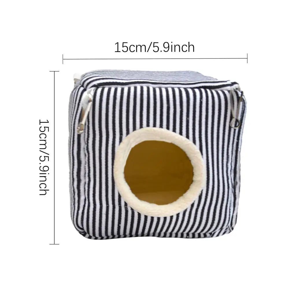 Parrot Bed Washable Shed Hut Cage Cotton Birds Hideaway Bird House Winter Bird Nest Cozy Bird Bed Warm Cute Hamster Sleeping